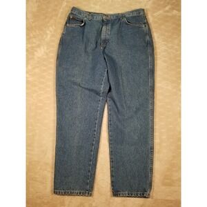 Chic Vintage Womens Blue Jeans Size 22 Fits 36x29 Made in USA Med Wash VGC